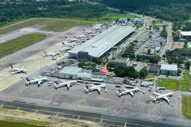 Aeroporto de Belém, um dos principais polos da alta dos voos internacionais no Norte
