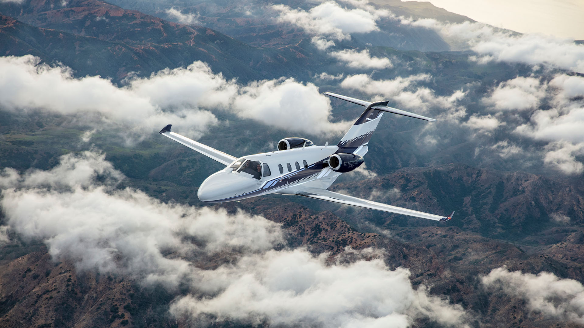 Cessna Citation M2 Gen2 em voo, foto oficial do fabricante