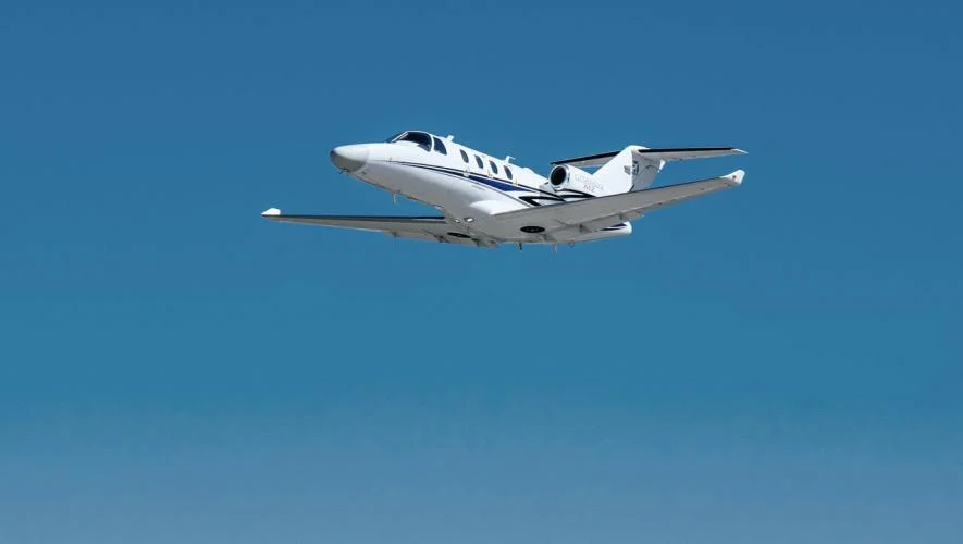 Cessna Citation M2 Gen3 em voo, imagem usada para ilustrar o primeiro voo do novo modelo