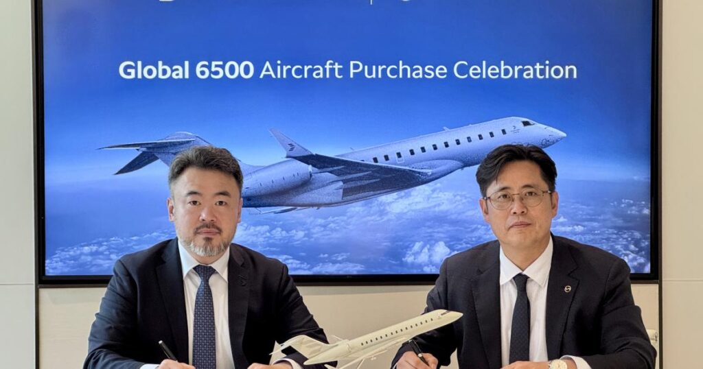 Bombardier Global 6500, jato de ultralongo alcance escolhido pela Coreia do Sul para contrato de governo