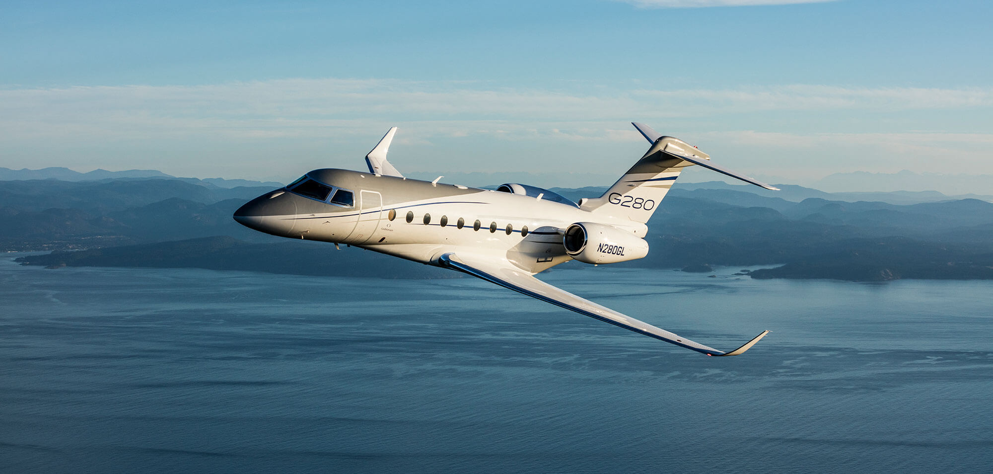 Gulfstream G280 em foto oficial da aeronave