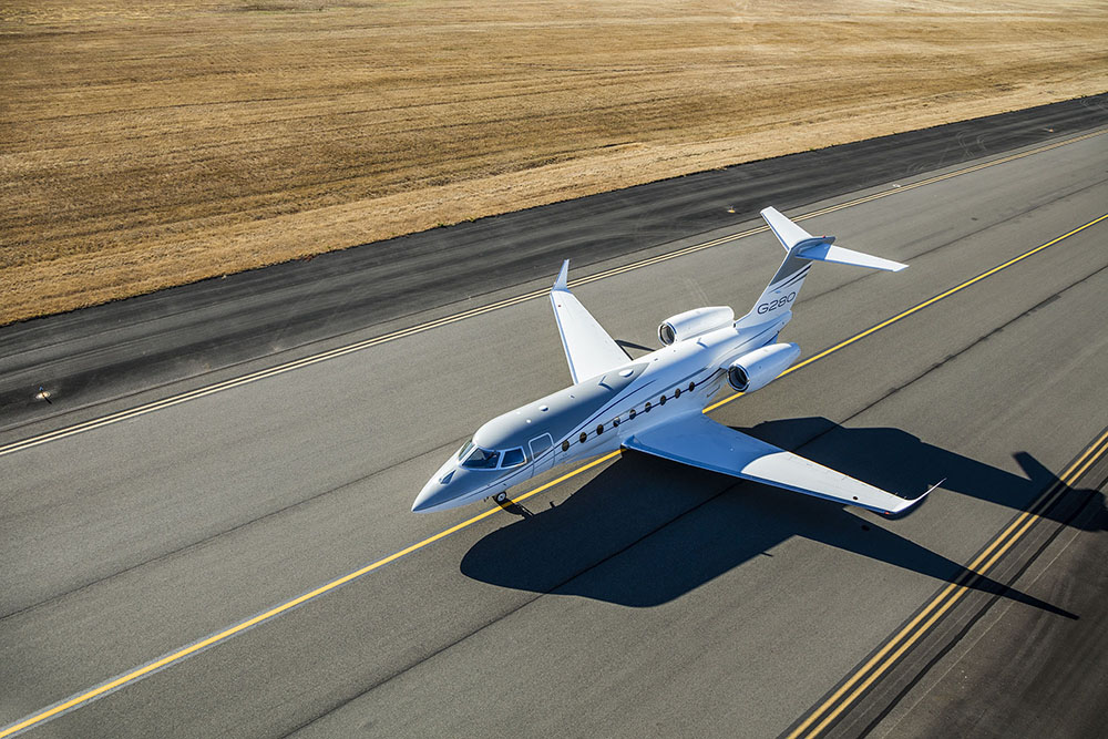 Gulfstream G280 em foto oficial da aeronave